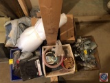 Assorted Hardware Such As Framing Nails, Metal Corner Pieces, Screws, Washers and More