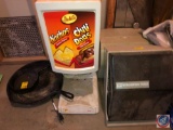 Large Well Seasoned Cast Iron Skillet, Small Cast Iron Skillet, Hot Top 2 Nacho Cheese Dispenser,