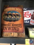 Pepsi-Cola Sign 2006 Reproduction and Watering Hole Sign