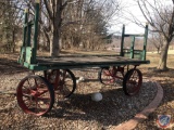 Antique Wagon Marked LB&Q Measuring 120