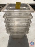 (6) Cambros Measuring 1/6 X 4
