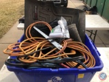 Weather Tech Snap-In Floor Mats, (2) Heavy Duty Jumper Cables, Assorted Floor Mats, Small Roller