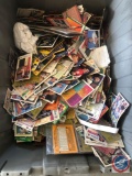 Large Assortment of Vintage Baseball and Football Trading Cards; Some are in Protective Sleeves,
