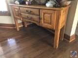 Winner's Only Inc. Sofa Table with Two Cabinets and Two Drawers Measuring 52 1/2