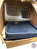 (5) Cambro 1/4 Size Cold Food Storage Containers