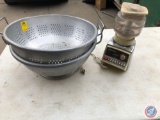 (2) Duraware Commercial Colandars, Parts to Osterizer Galaxie Dual Range Blender