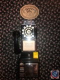 Classic Edition Wall Mounted Coin Operated Telephone, Telephone Wall Hanging Stating Please Limit
