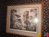1994 D. Gengler Coppler Signed Framed Print Titled Just The Two of Us-Bluebirds Marked 86/200
