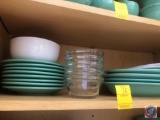 1989-2005 Homer Laughlin Sea Mist Green Fiestaware Including (8) 6 3/8