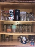 Assorted Steins, Coffee Mugs, Tumblers and Stemed Wine Glasses