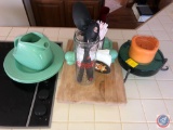 Vintage 1939-1951 Homer Laughlin Fiestaware Salt and Pepper Shakers, Butter Dish with Lid, 64 oz.