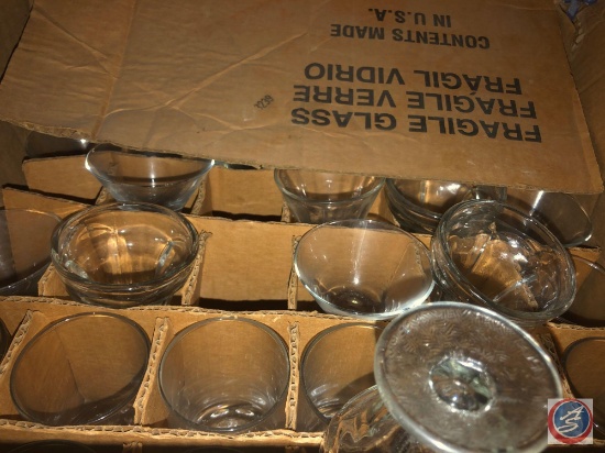 Parfait Glasses, Glass Pitchers and Cardboard Advertising Coasters