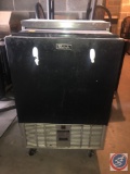 Perlick Under Counter Refrigerator Model No. FR24PS and Glasses [[MANY ARE BROKEN]]