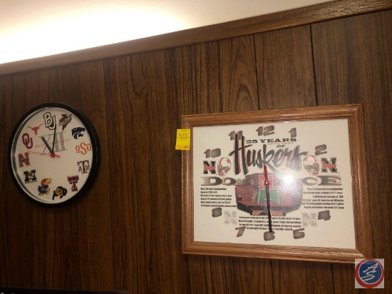 25 Years of Huskers Dominance Wall Clock 1973-1997, Big 12 Conference Wall Clock