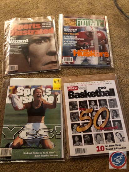 Sports Illustrated 7-19-99/ 3-2-98/ 95 College Football/ Athlon 1998-99 Pro Basketball