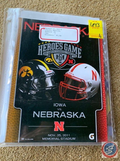 Nov. 25, 2011 Nebraska vs Iowa football program; Sep. 8, 2012 UCLA vs Nebraska football program; and