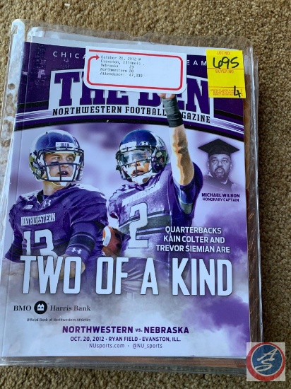 10-12-12 NE v North Western/ 10-27-12 NE v Michigan/ 11-3-12 NE v Michigan/ 11-10-12 NE v Penn State