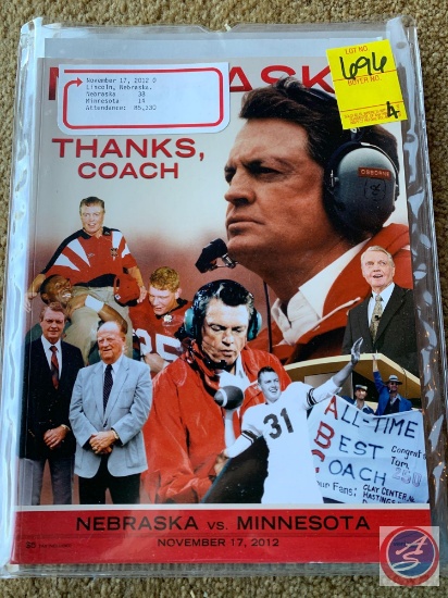 11-17-12 NE v Minnesota/ 11-23-12 NE v Iowa/ 12-1-12 Wisconsin v NE/ 1-1-13 Capital One Bowl Georgia