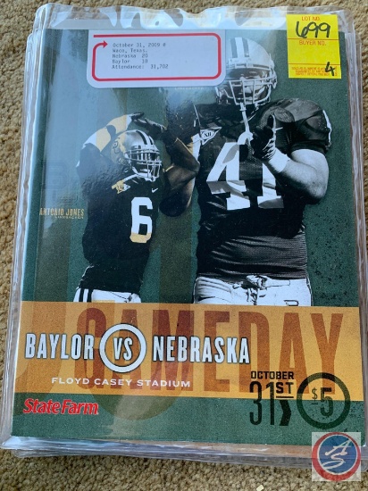 10-12-09 NE v Baylor/ 11-7-09 NE v Oklahoma/ 11-14-09 NE v Kansas/ 11-21-09 NE v K State