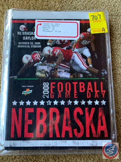 10-25-08 NE vs Baylor/ 11-1-08 NE v Oklahoma/ 11-8-8 NE v Kansas/ 11-15-08 NE v Kansas