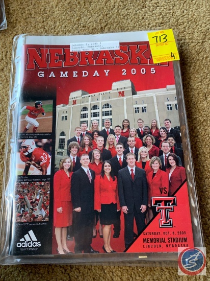 10-8-05 NE vs Texas Tech/ 10-15-15 NE v Baylor/ 10-22-05 Missouri v NE/ 10-29-05 Oklahoma v NE