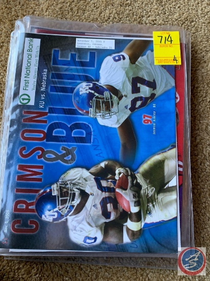 11-5-05 Kansas vs NE/ 11-12-05 NE vs K State / 11-25-05 NE vs Colorado/ 12-28-05 Alamo Bowl NE vs