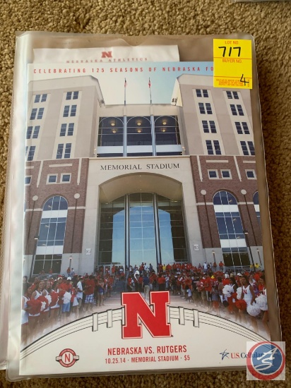 10-25-2014 Nebraska vs Rutgers/ 11-1-2014 Nebraska vs Purdue/ 1-8-2001 Quinton Griffin Scores