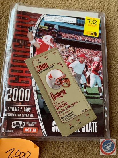 9-2-2000 Nebraska vs. San Jose State/ 9-9-2000 Nebraska vs. Notre Dame/ 9-30-2000 Nebraska vs