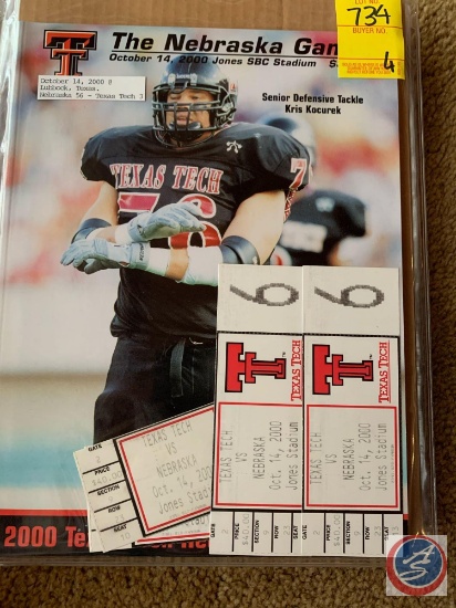 10-14-2000 Nebraska vs. Texas Tech/ 10-21-2000 Nebraska vs Bailor/ 10-28-2000 Oklahoma vs. Nebraska/