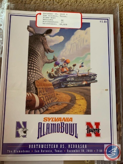 11-4-2000 Nebraska vs Kansas/ 11-24-2000 Nebraska vs Colorado/ 12-30-2000 Nebraska vs Northwestern