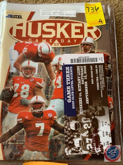 9-13-03 Nebraska vs. Penn State/ 8-3-03 Nebraska vs Oklahoma/ 9-6-03 Nebraska vs Utah State/ 9-25-03