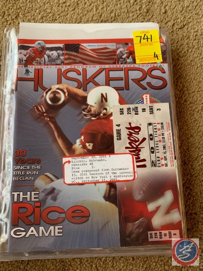 9-11-2001 Nebraska vs. Rice/ 9-29-2001 Nebraska vs. Missouri/ 10-6-2001 Nebraska vs. Iowa State/
