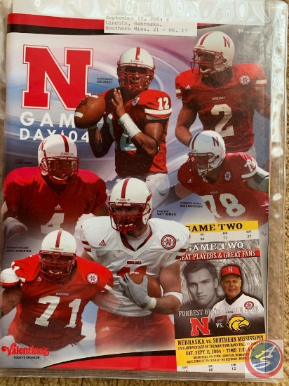 9-4-2004 Nebraska vs Western Illinois/ 9-11-04 Nebraska vs. Southern Miss/ 9-18-04 Nebraska vs.