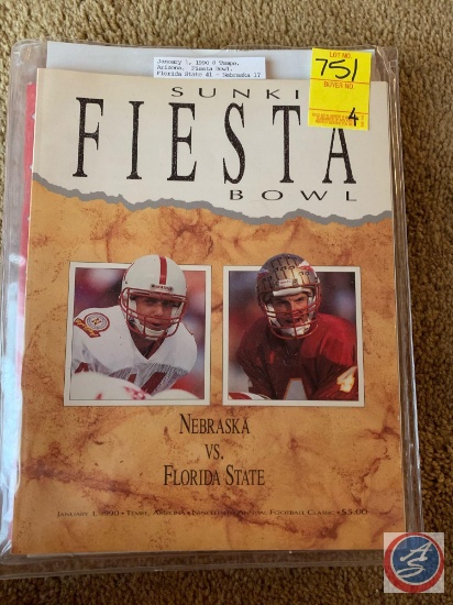 1-1-90 Fiesta Bowl Nebraska vs. Florida State/ 1-1-94 Orange Bowl Nebraska vs. Florida State/