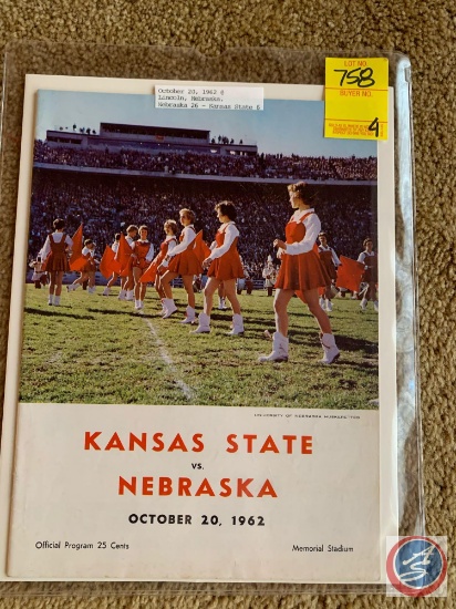 10-20-62 Kansas State vs. Nebraska/ 11-23-63 Oklahoma vs. Nebraska/ 10-10-64 South Carolina vs.
