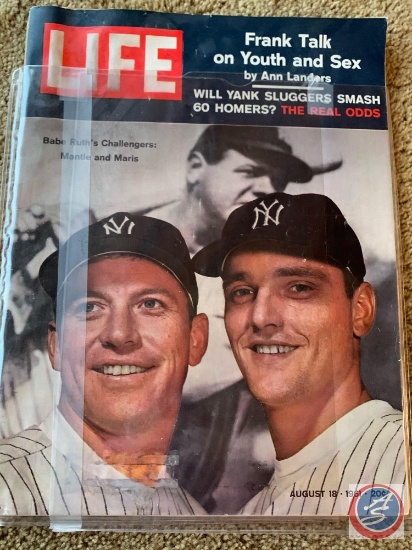 Fall 1951 All American Picks/ Life Babe Ruth challenge Mantle and Maris 8-18-1961/ Look Magazine