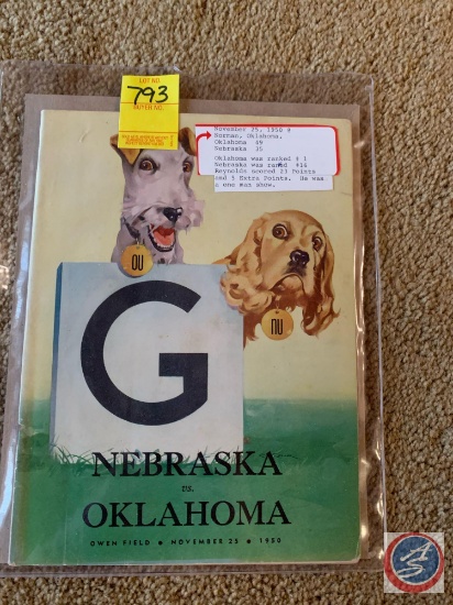 11-25-1950 Oklahoma vs. Nebraska