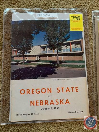 10-3-59 Nebraska vs. Oregon State