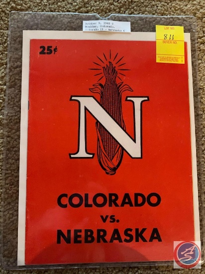 9-9-1948 Nebraska vs. Colorado program