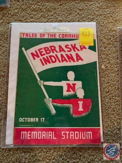 10/17/1936 Nebraska vs. Indiana program