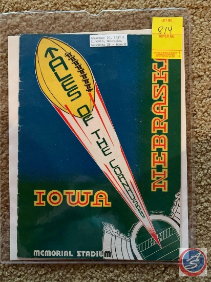 11-20-1937 Nebraska vs. Iowa program