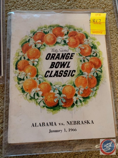 Cornhusker Game Program: January 1, 1966 Nebraska vs. Alabama Orange Bowl