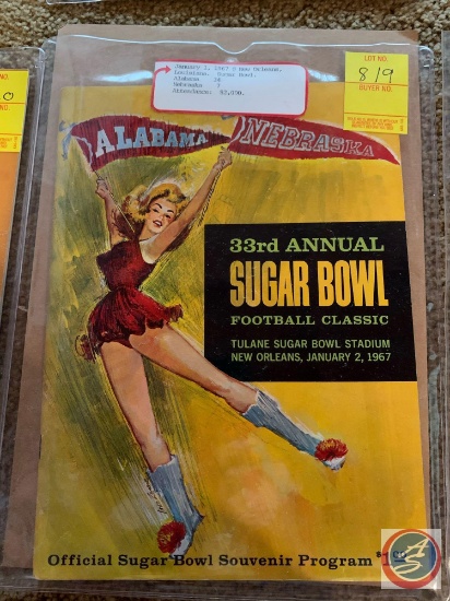 1-1-67 Sugar Bowl Classic Nebraska vs. Alabama Program