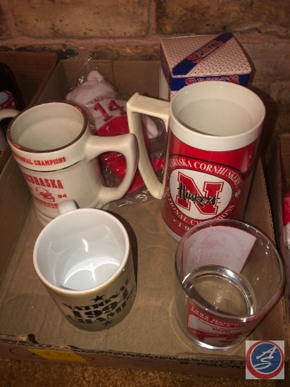 1994 National Champions Stein with Scores, 1994 National Champions Plastic Mug, Omaha World Herald