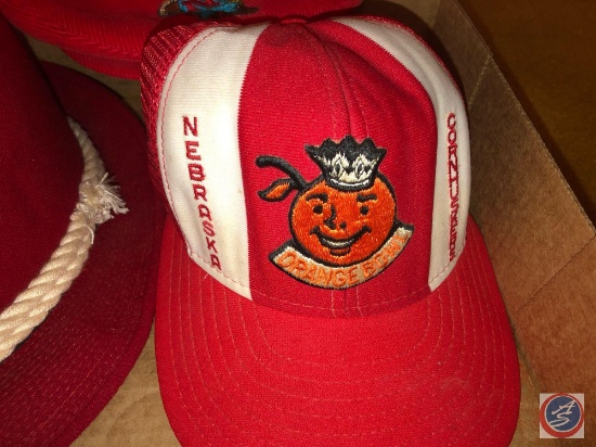 Herbie Husker Hat, Harry Husker Go Big Red Hat Vintage, Nebraska Orange Bowl Hat Vintage
