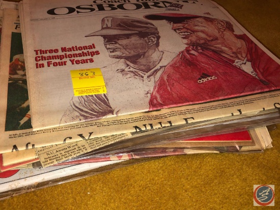 Varies New Paper Articles and Magazines Including 1978 World Herald, 1995 Lincoln Journal Star, and