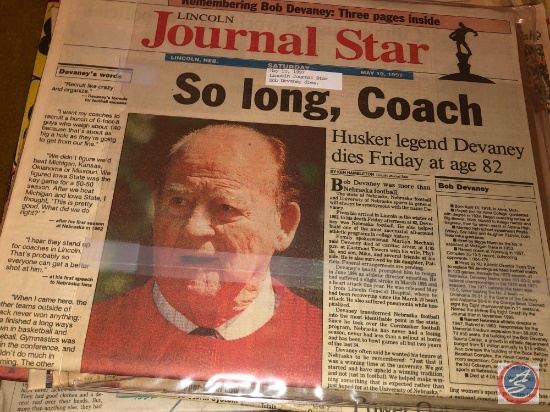 1985 News Paper Articles, 1997 News Paper, 2014 Doug McDermott News Paper
