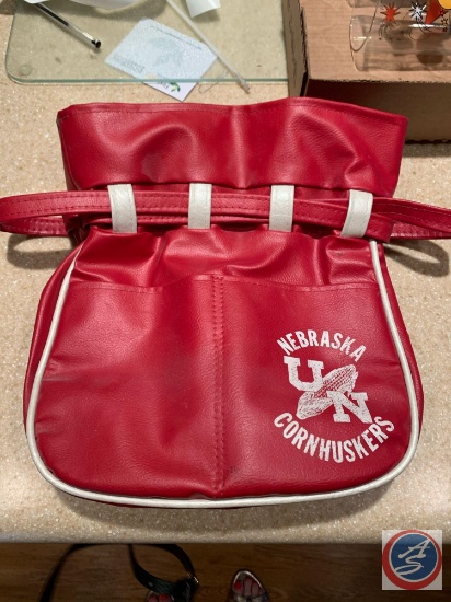 Nebraska Cornhuskers Drawstring Ladies Purse Vinyl Lined/ 1997 Third Addition Senior Football