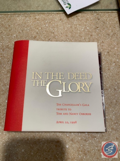 Bob Devaney and Tom Osborne National Championship Medallion-In The Deed The Glory, The Chancellor's