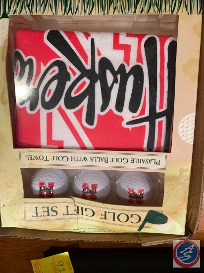 Golf Gift Set Nebraska Huskers/ Big 12 Golf Ball Set/ 3 Boston Celtic Golf Balls/3 Top Flight Husker